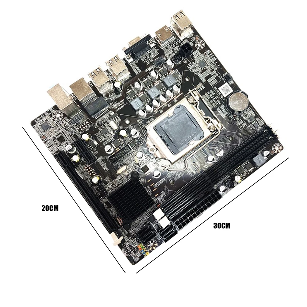 

H61 Desktop PC Motherboard LGA 1155 Pin 2 DDR3 Network Card VGA HDMI-Compatible Computer Mainboard Support i3 i5 CPU DNF