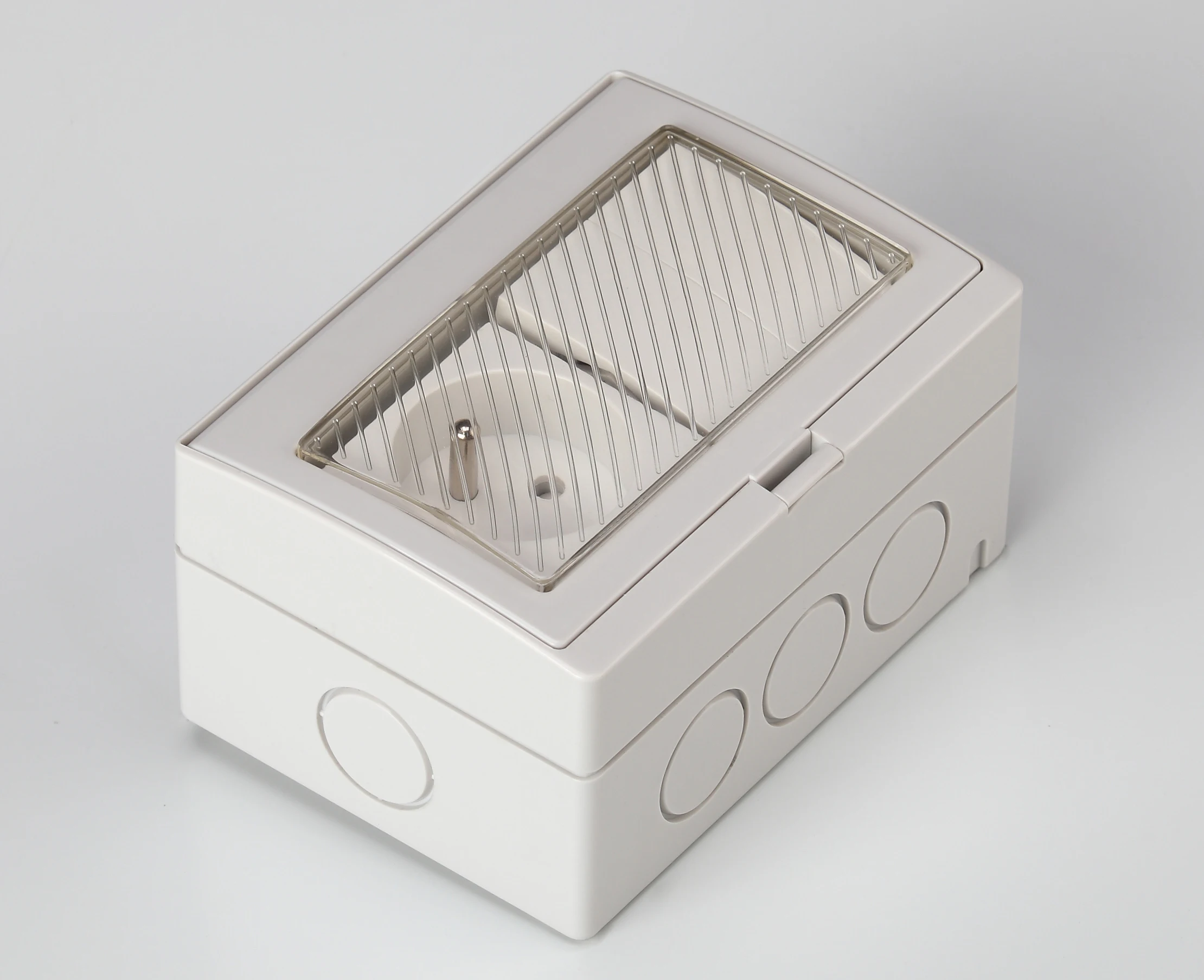 

IP55 Waterproof Dust-proof Outdoor External Power Single Socket With Double Switch With Cover 110~250V French Standard 16A