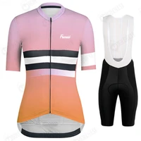 2022 frenesi women summer short sleeve cycling jersey bicycle road gel shirts outdoor sports ropa ciclismo bike clothing