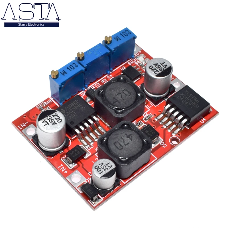 Автоматический понижающий преобразователь LM2596 LM2577 постоянного тока с 4-35 В до 1-25