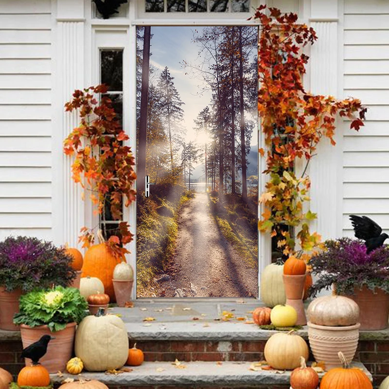 3D печать стикер художественное оформление лесная дорожка картина Восход солнца