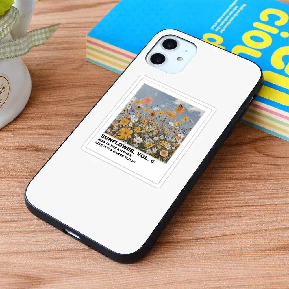 

For iPhone sunflower, vol. 6 Soft TPU border Apple iPhone Case