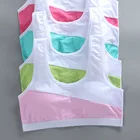 Бюстгальтер для девочек, бюстгальтер из хлопка без стальных колец, Спортивное нижнее белье для студентов, тренировочные бюстгальтеры для девочек