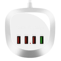 4 port usb 20w multi port charger travel charger with its own line for business trip usb power strip 2 4a