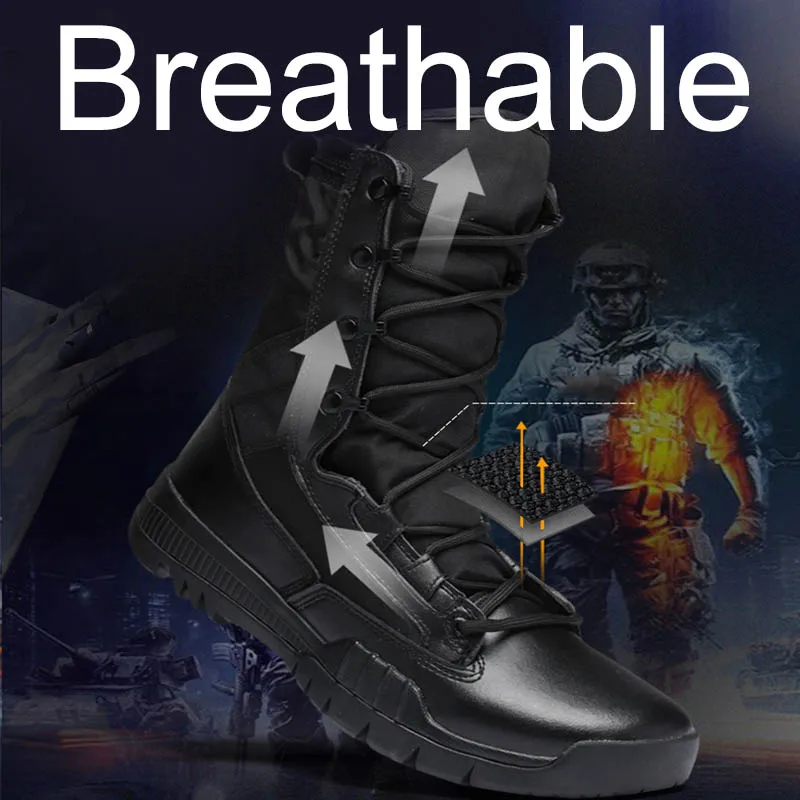 MARSON/мужские армейские ботинки дышащий светильник обувь для пустыни мужские
