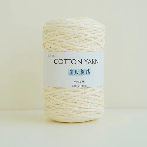 Хлопчатобумажная пряжа круглая 100% чистый хлопчатобумажный шнур ручное плетение