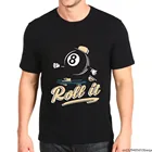 Ролл ИТ Скейтер 8 мячей бильярдный мяч винтажный спортивный Бестселлер Мужская футболка графическая новая футболка