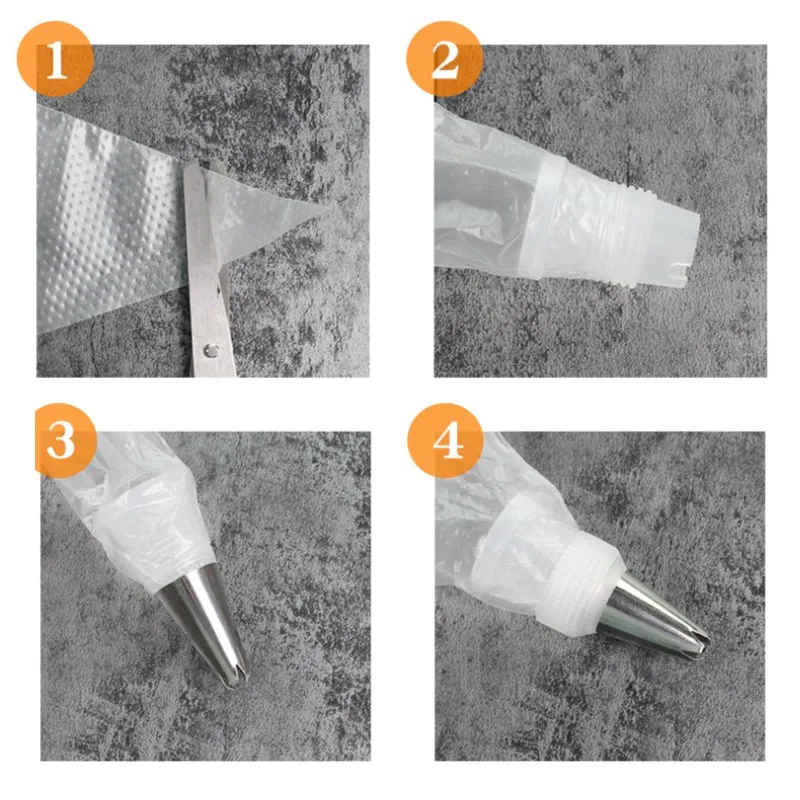 Новый 100 шт 16*27*30 см маленький размер одноразовый трубопровод мешок глазурь