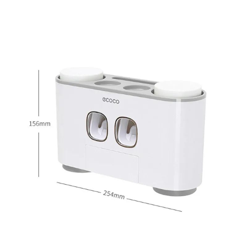 

Automatic Toothpaste Dispenser Toothpaste squeezer Bathroom Accessories Wall PasteMounted Toothbrush Cup Storage Holder