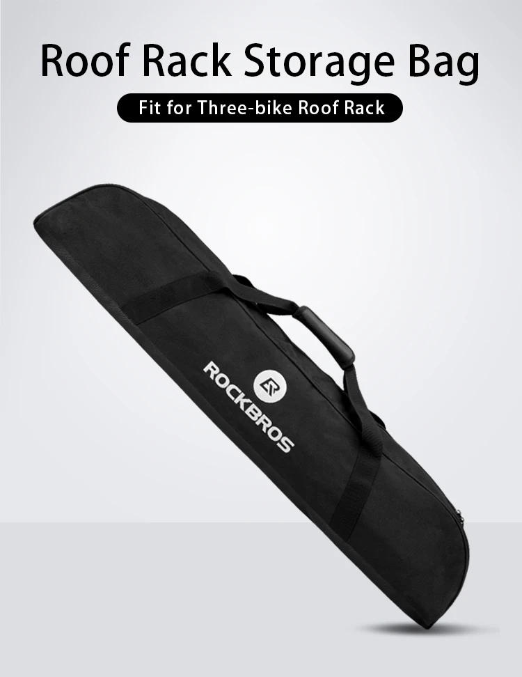 ROCKBROS Storage Bag for Bicycle Rack Suction Roof-Top 45L Large-Capacity Cycling Waterproof Bag PVC Portable Black Bike Package