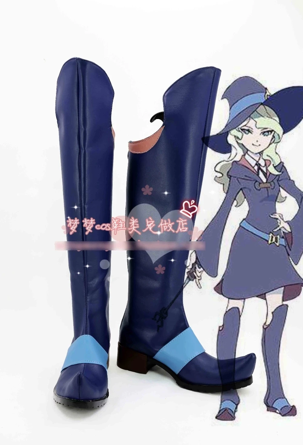 COSLEE [Customize]Anime Little Witch Academia Figure Lotte Yanson Akko Kagari Diana Cavendish Boots Cosplay Shoes Halloween For images - 6