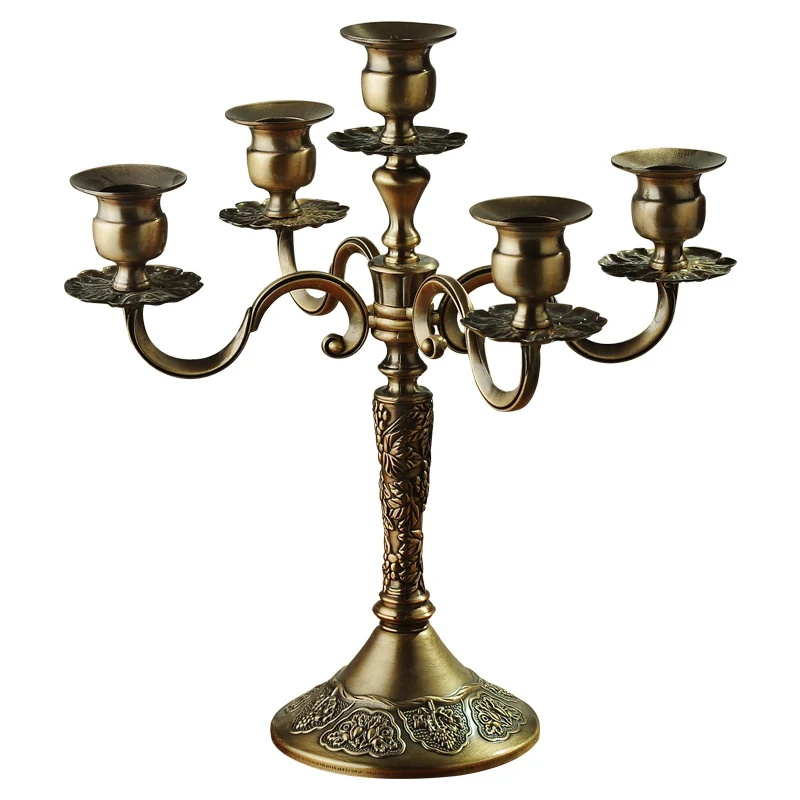 

Золотой подсвечник, роскошные большие металлические романтические подсвечники, современные свадебные Настольные Свечи, украшение для дом...