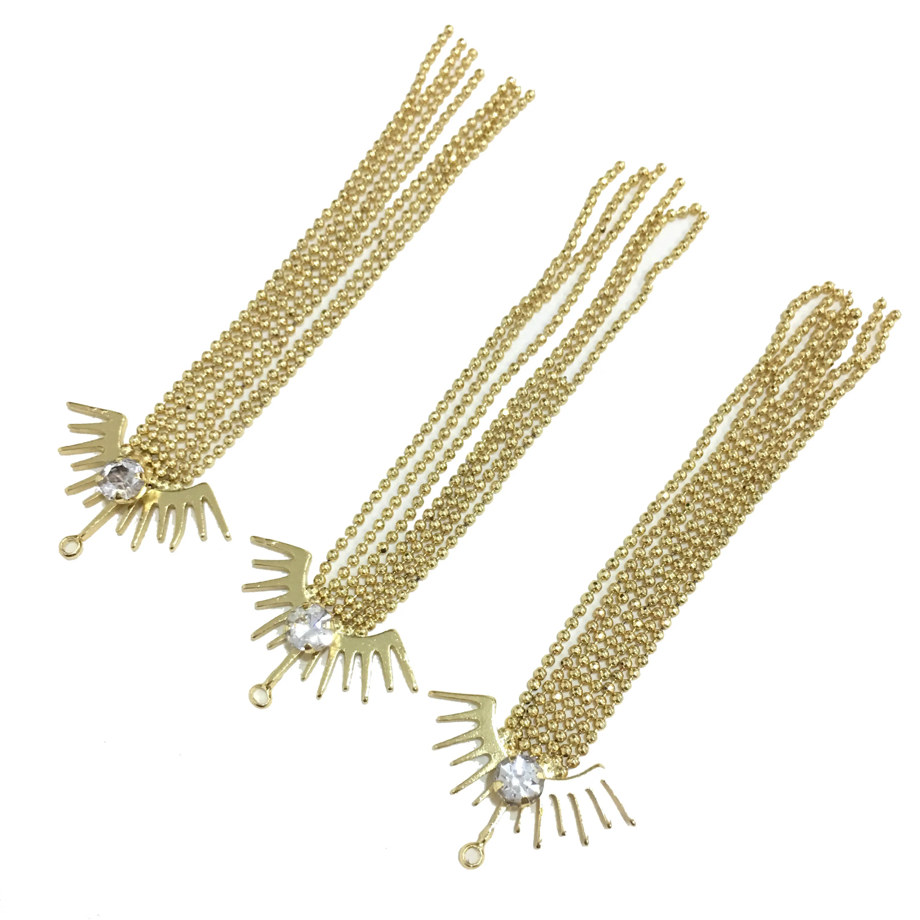 20x74 мм золото Цвет латунь цепь кисточкой амулеты подвески расходных материалов