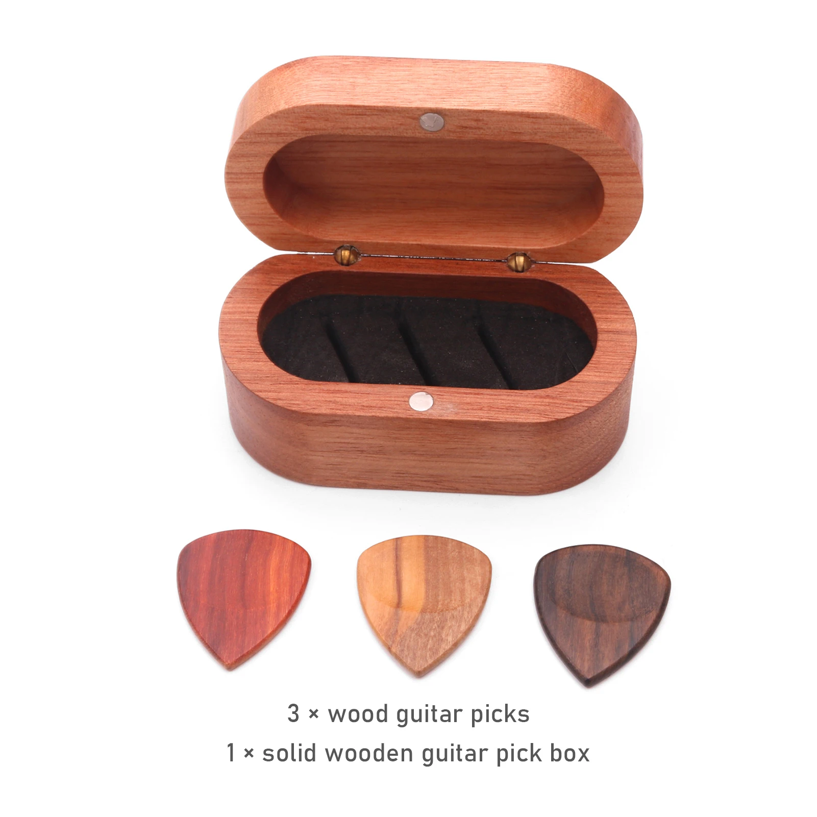 

3 шт., деревянные насадки для гитары, со встроенной губкой