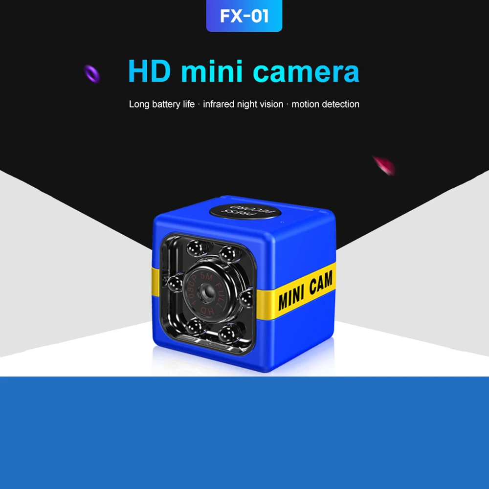 Мини-камера HD 1080P с датчиком ночного видения камера безопасности монитор