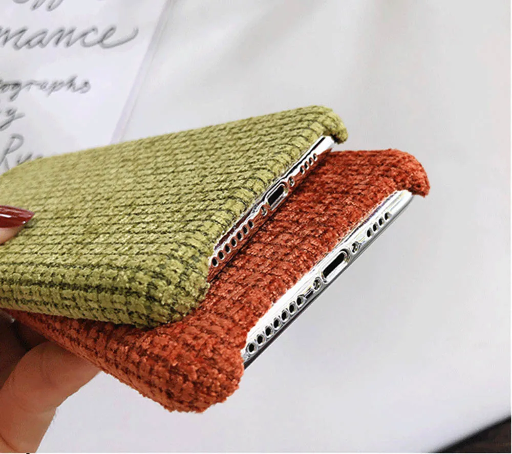 Мягкий чехол из ТПУ с тканевой сеткой для iPhone 11 Pro Max XS XR Ультратонкий силиконовый