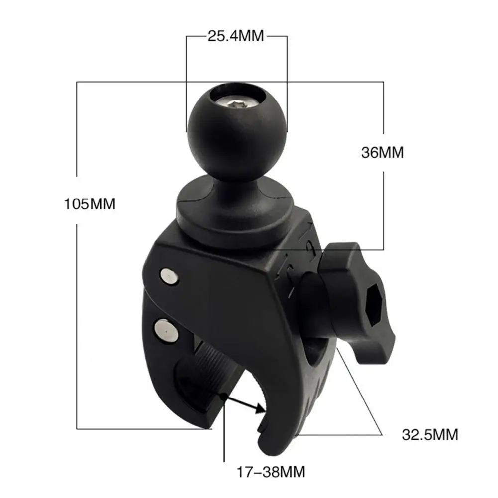 

Professional NPHA-FA Bracket Circular Tube Big Mouth Clamp 1 Inch Universal Multi-function Ball Head for Outdoor Accessories