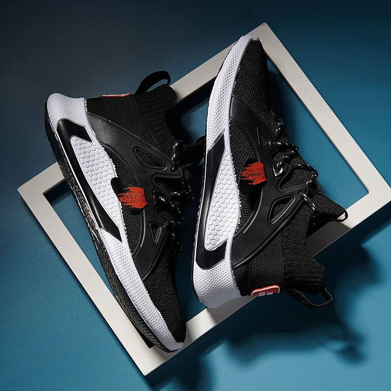 

Summer new breathable flying woven all-match sports net shoes men's casual running shoes