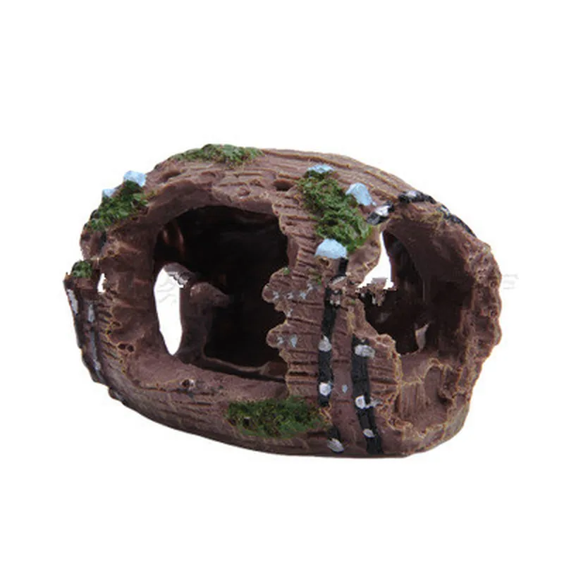 1 шт. аквариума искусственный бочонок смолы пещера украшение для Украшение