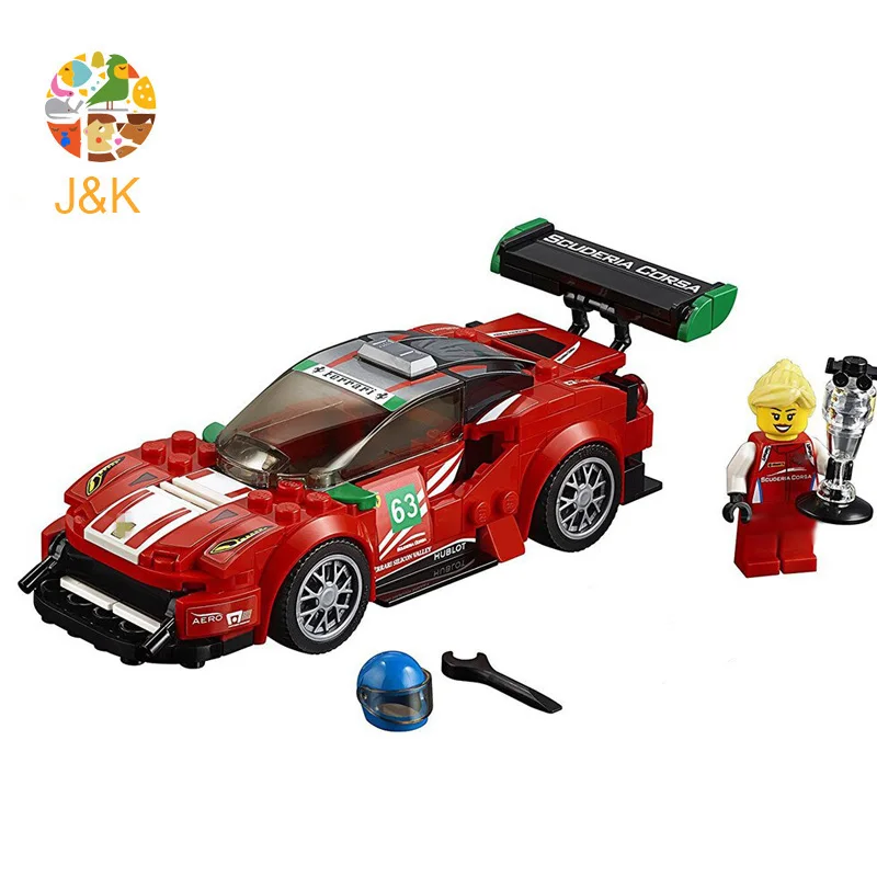 75886 185 шт. серии Technic The red supercar Модель гоночного автомобиля строительный блок