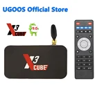 ТВ-приставка UGOOS X3 CUBE, Amlogic S905X3, Android 9,0, 4 + 64 ГБ, 2,4 ГГц, Bluetooth, 4K