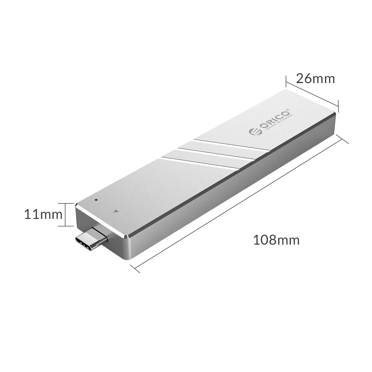 Чехол ORICO 10 Гбит/с M2 NVMe SSD с выдвижным интерфейсом type C USB3.1 UASP M.2 USB NVME корпус алюминиевый жесткий диск коробка