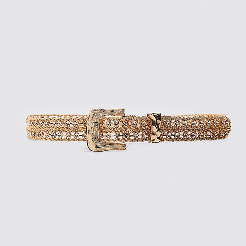 Vedawas Luxury Brand Za Pearl Belts For Women Charm Crystal Maxi Buckle Statement Belts Female Romantic Waist Party Jewelry - Цвет: 21