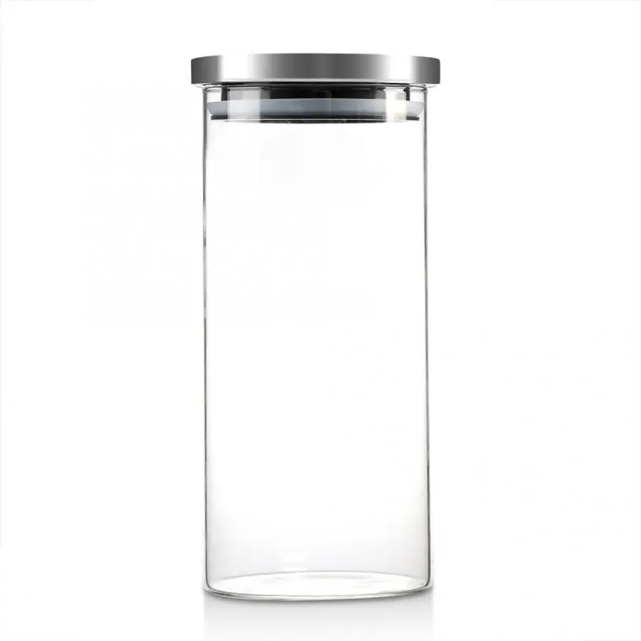1000ML Tea Coffee Sugar Storage Jars Transparent Glass And Lids Bottle Containers Home Kitchen Organization | Дом и сад