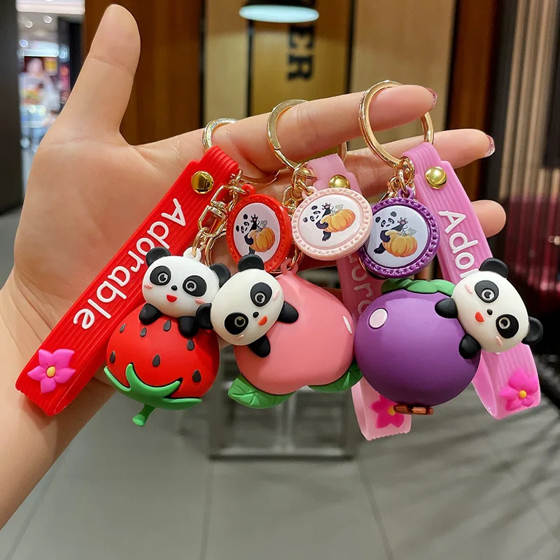 Мультяшный фрукт панда искусственная Милая персиковая Банановая кукла женская