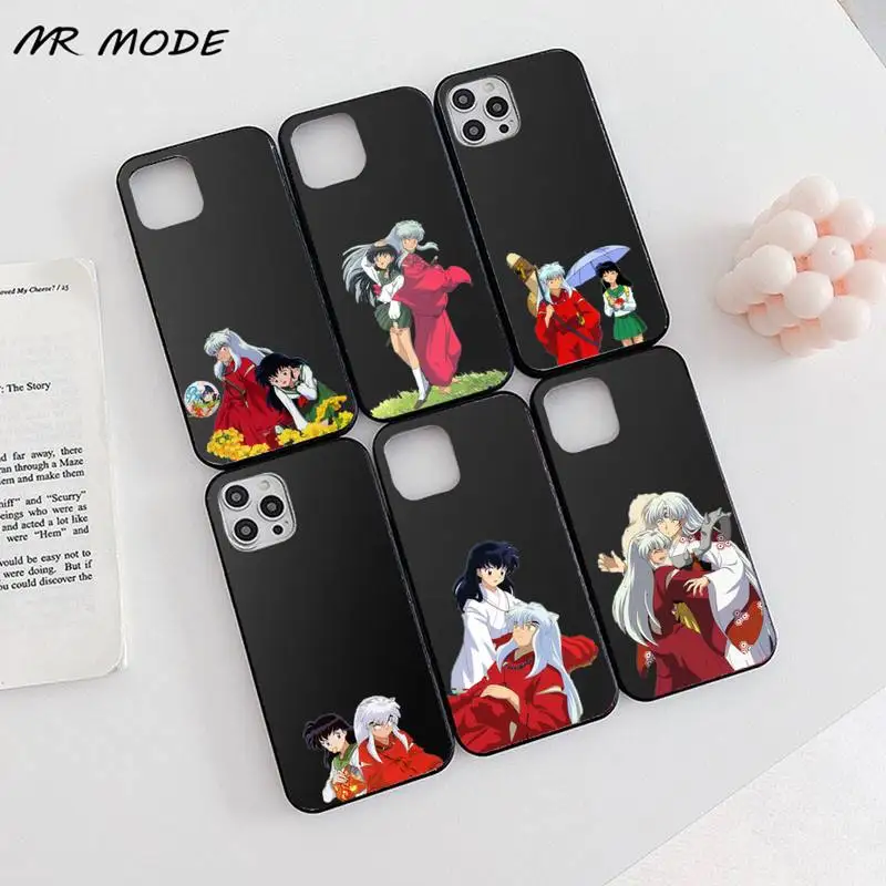 

Inuyasha Japan anime Phone Case Candy Color for iPhone 6 7 8 11 12 s mini pro X XS XR MAX Plus