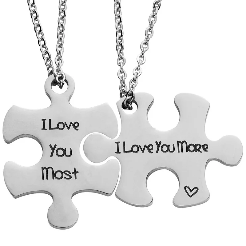 Европейская и американская популярная парная головоломка ожерелье я люблю вас