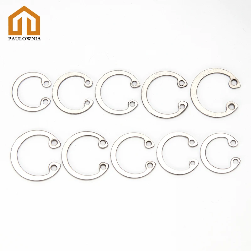 

304 нержавеющая сталь Тип C внешние упорные кольца стопорное кольцо для крепления вала C-образные зажимные кольца M6 M10 M15 M20 M30 M40 M5