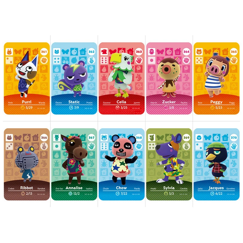 Animal Crossing Card Amiibo Work for NS Games NFC Amibo Switch Ankha Welcome Stickers New Horizons Series 4 (361TO 390) | Безопасность и