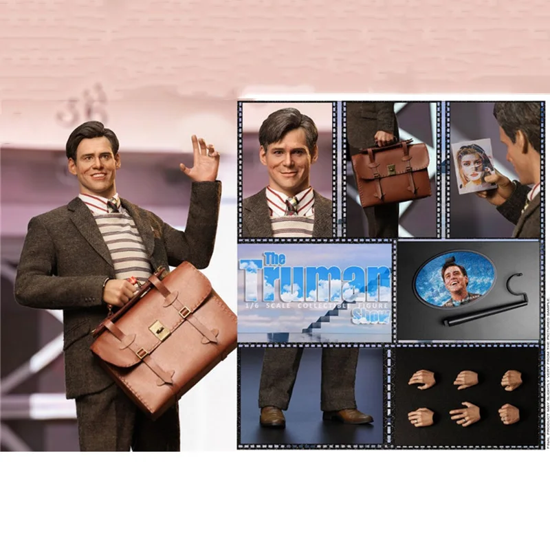 Женская игрушка реальная модель 1/6 Truman Jim Carrey фигурка 12-дюймовой мужской солдатик