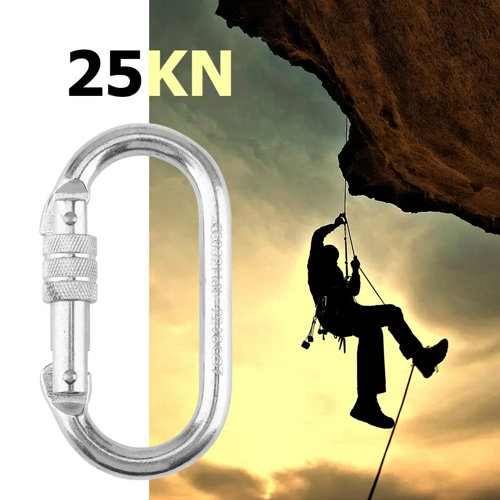 25KN открытый Безопасность Пряжка для скалолазания скалолазание Безопасности