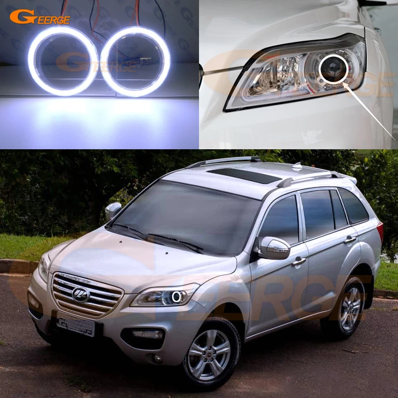 Для Lifan X60 2011 2012 2013 2014 2015 отличные ультра яркие COB led Ангельские Глазки halo