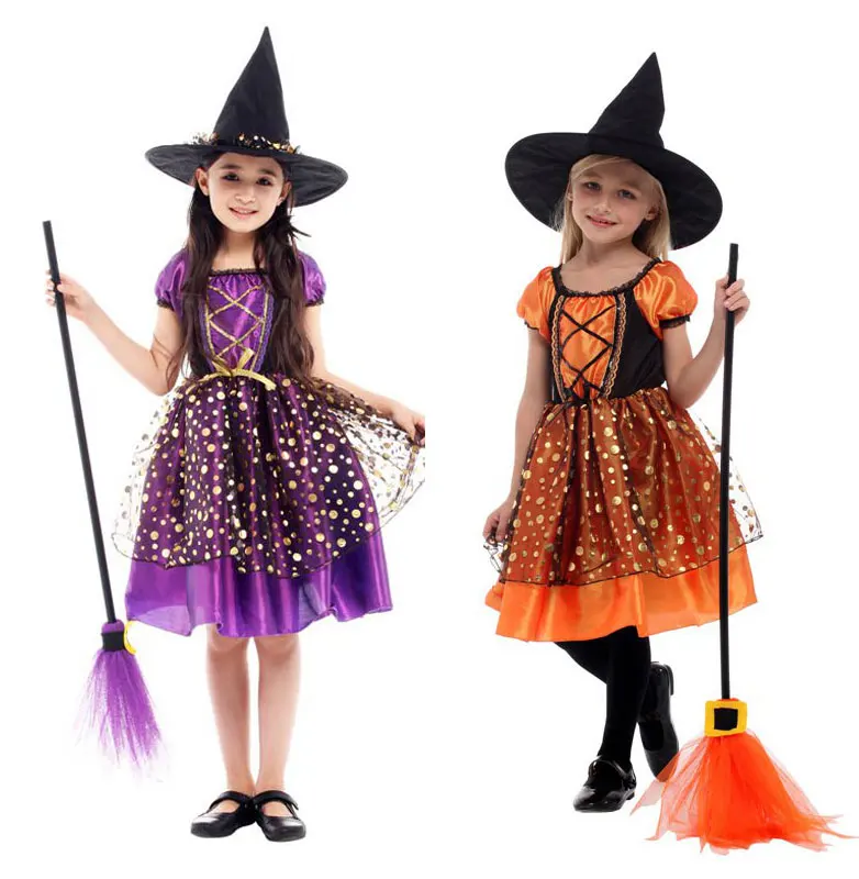 Детский костюм ведьмы Umorden карнавальный для девочек на Хэллоуин вечерние костюмы
