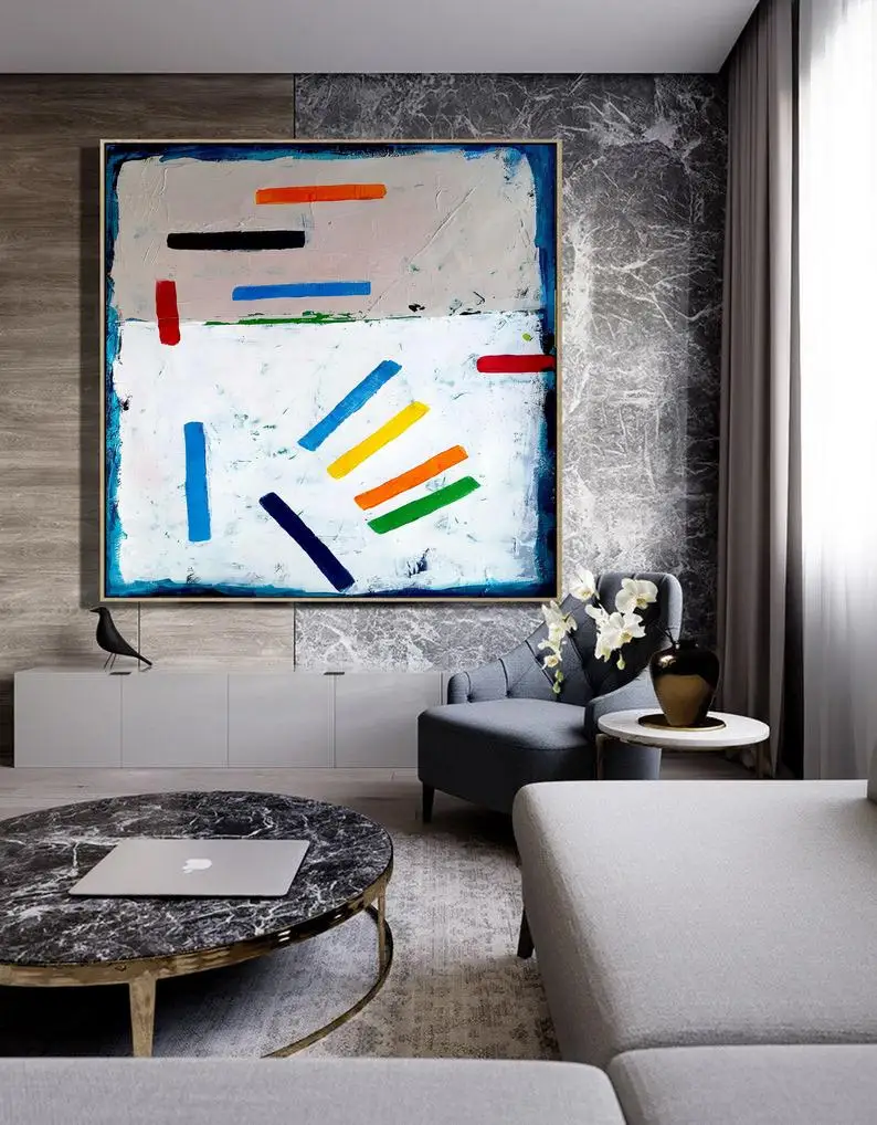 

Современная Абстрактная живопись, холст, настенный Декор, живопись на холсте, оригинальные картины для гостиной, Настенная картина маслом