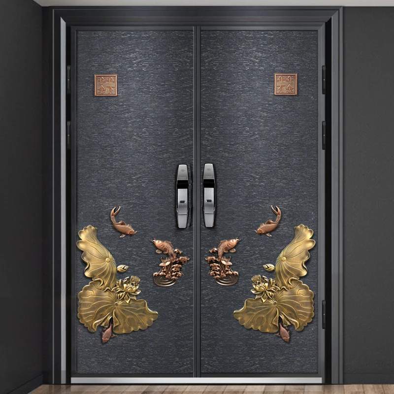 

The new villa door double door explosion-proof cast aluminum door home off the light luxury child and mother door entry security