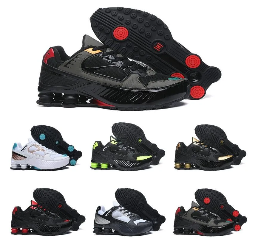 

2020 Top Quality Shox Tl Mens Running Shoes Breathable Sneakers Black White Outdoor Walking Sports R4 Trainers Size 36-46