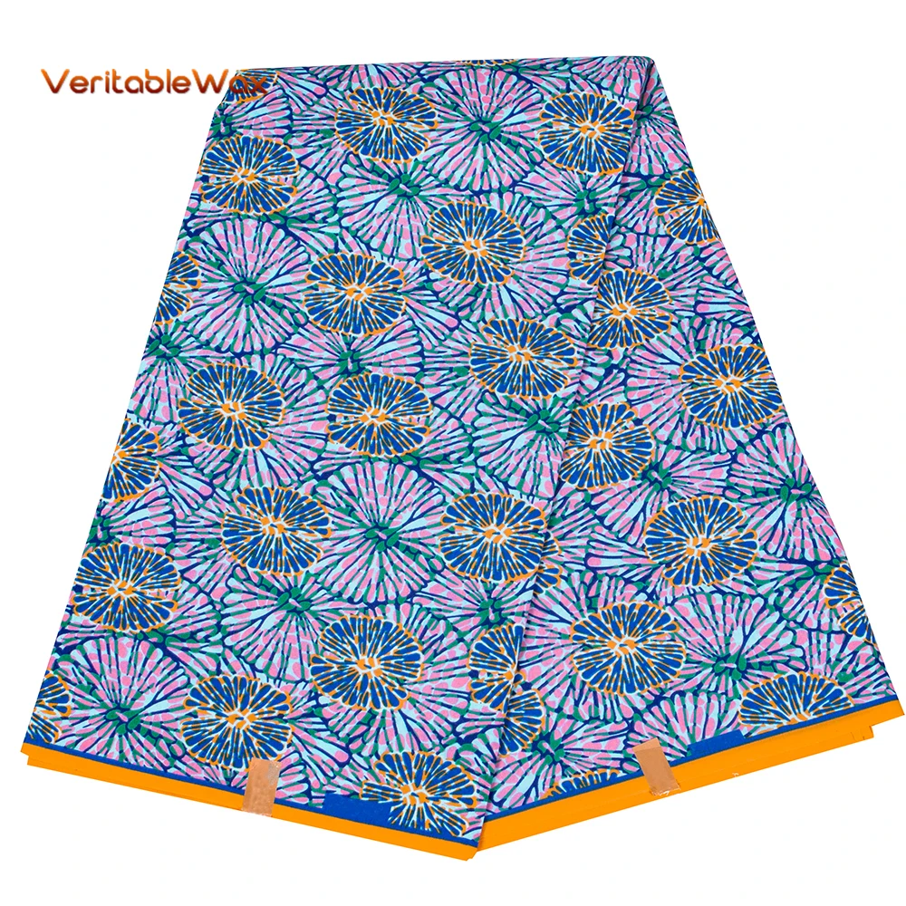 

Printed Flower New African Wax Polyester Wax Fabric Wholesale High Quality Ankara Veritablewax African Wax Print Fabric Fp6441