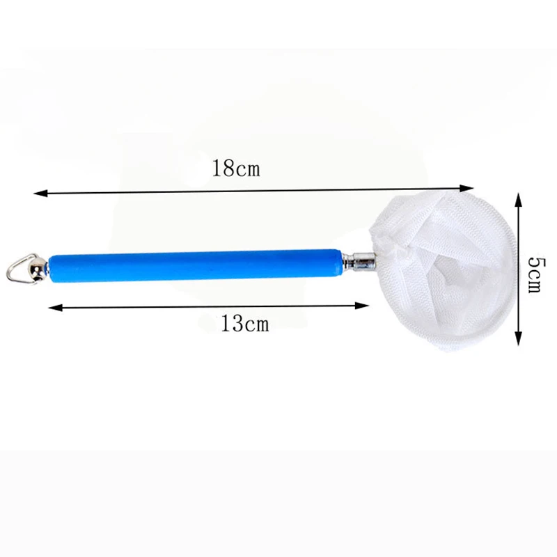 Аквариум мини регулируемый телескопический рыбы креветки сачок