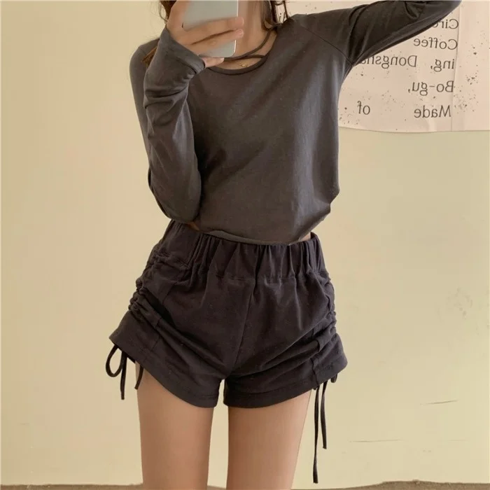 Дизайнерские шорты штаны популярный костюм для девочек Солнцезащитный Топ