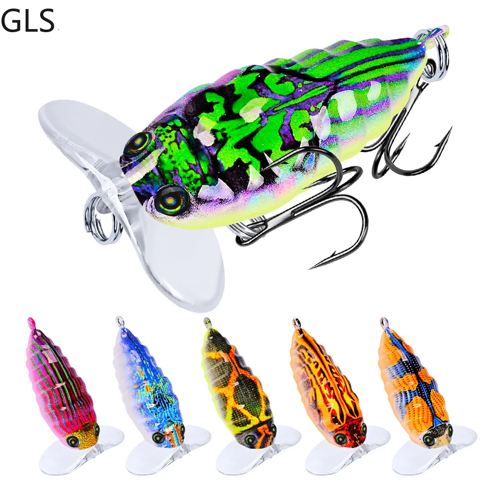 1 шт. рыболовная приманка Cicada плавающая искусственная Pesca рыба Поппер Topwater