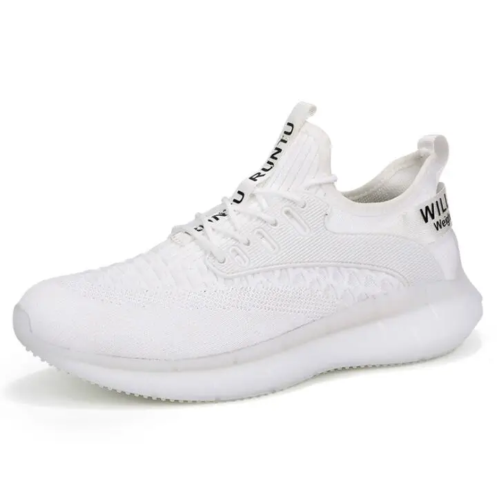 

Mens Fashion Design Thick Sole Casual Walk Fitness Shoe Student Lace-Up Breathable Sports Travel Net Shoes Sneaker Running Shoes