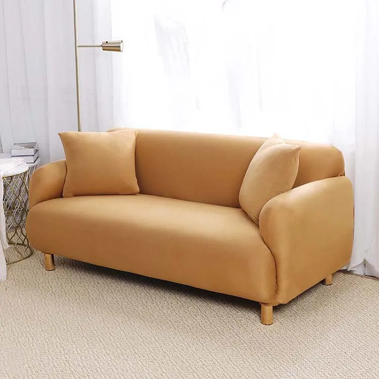 Всесезонный универсальный чехол для дивана однотонный эластичный Чехол и