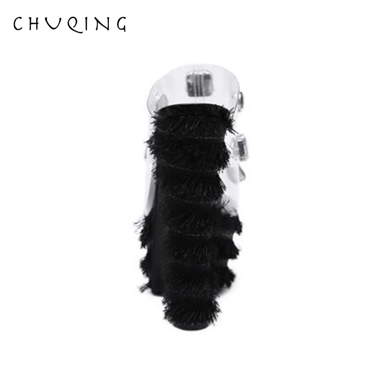 CHUQING 2019 сезон весна Новинка модная обувь на подъеме со стразами с шершавой