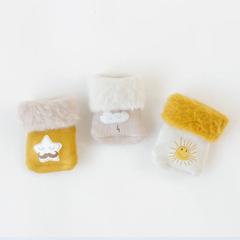 Плотные теплые детские Носки с рисунком высокие носки для малышей детей 0 1 3 5