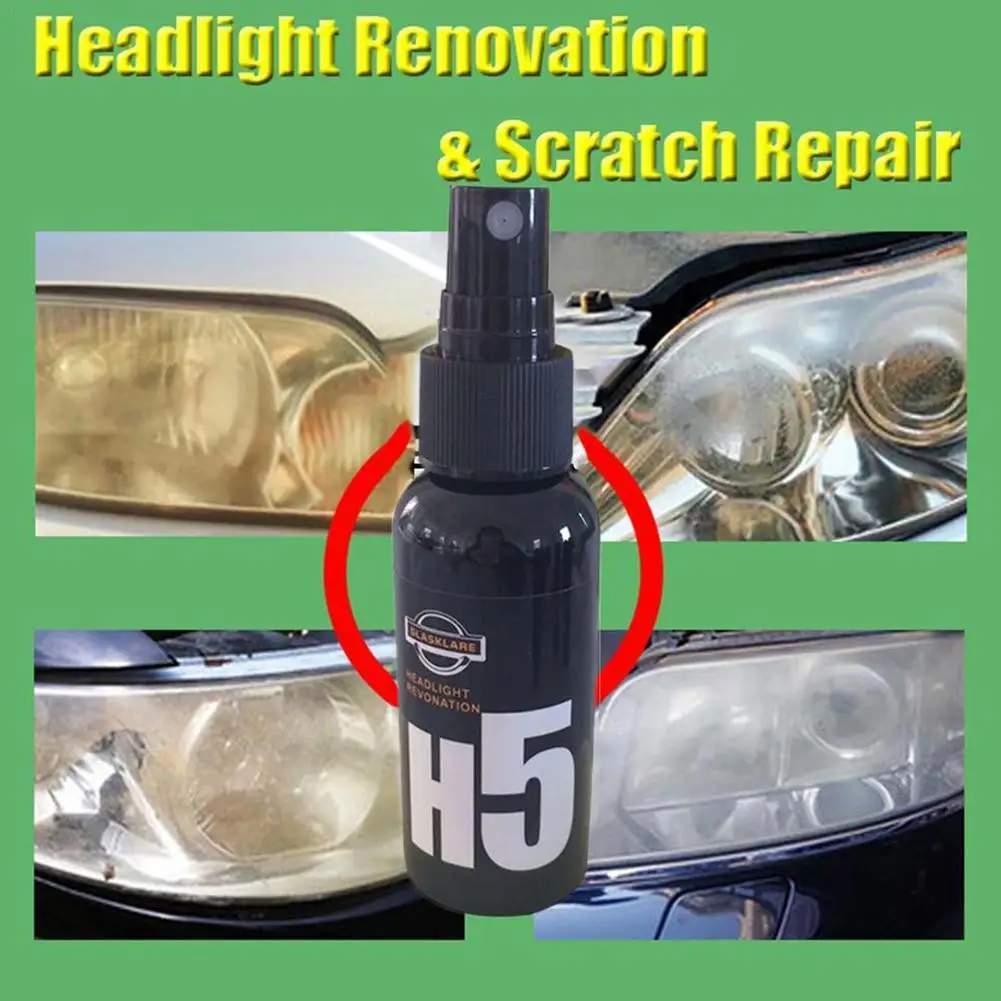 

50ml car headlight repair agent h5 headlight restoration headlight liquid polish anti-scratch oxidation polishing coating I2B8