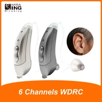 digital hearing aid 6 channel audifonos bte sound amplifers aab100 ear aids for elderly moderate hearing amplifier
